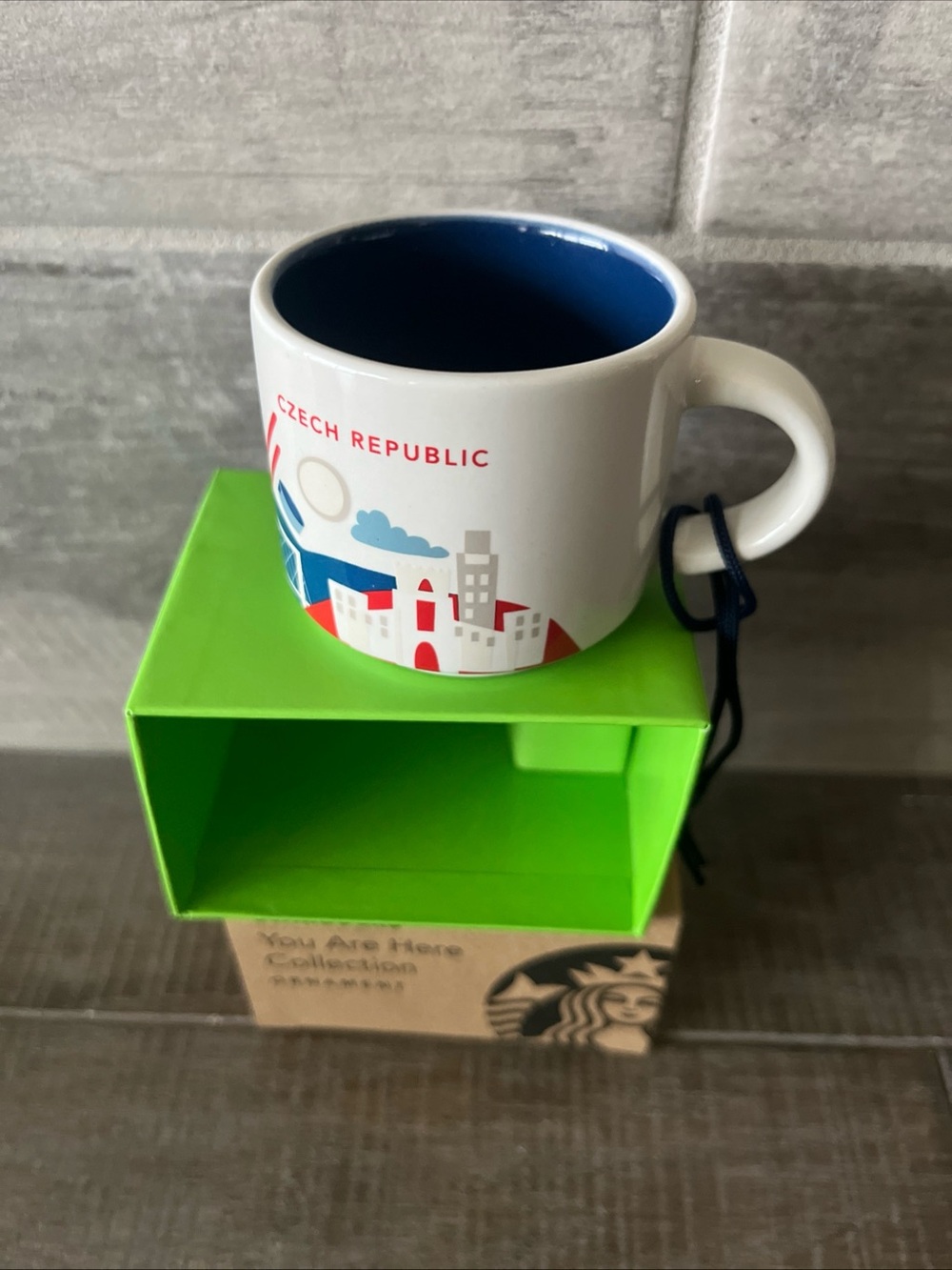 New Starbucks Czech Republic You Are Here 2 oz Demi Espresso Mug Ornament 2025 - Picture 3 of 8